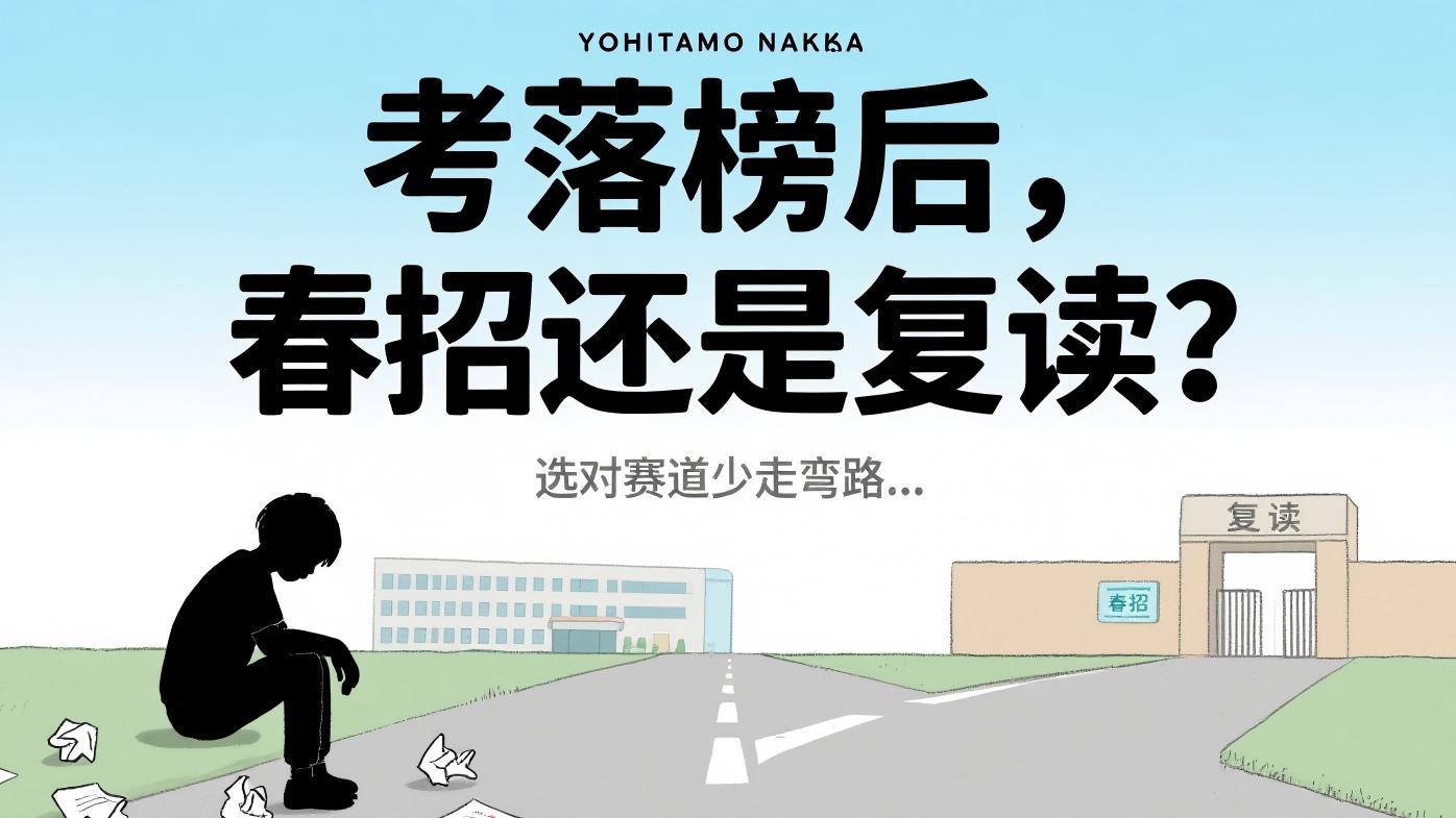 考落榜后，春招还是复读？选对赛道少走弯路...
