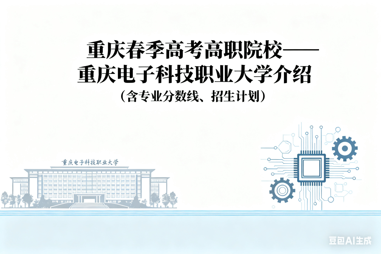 重庆春季高考高职院校丨重庆电子科技职业大学介绍（含专业分数线、招生计划）