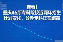 速看！重庆46所专科院校近两年招生计划变化，公办专科正在缩减